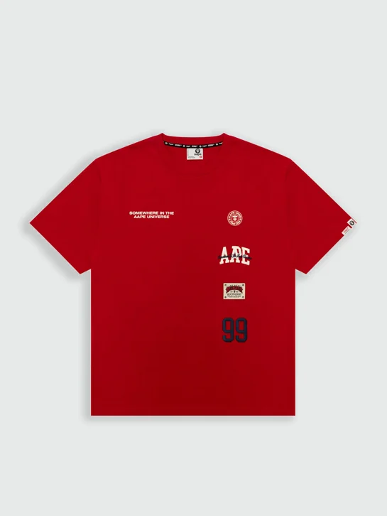 AAPE Áo Thun Ngắn Tay Nam - AAPEUNVS multi-logo tee
