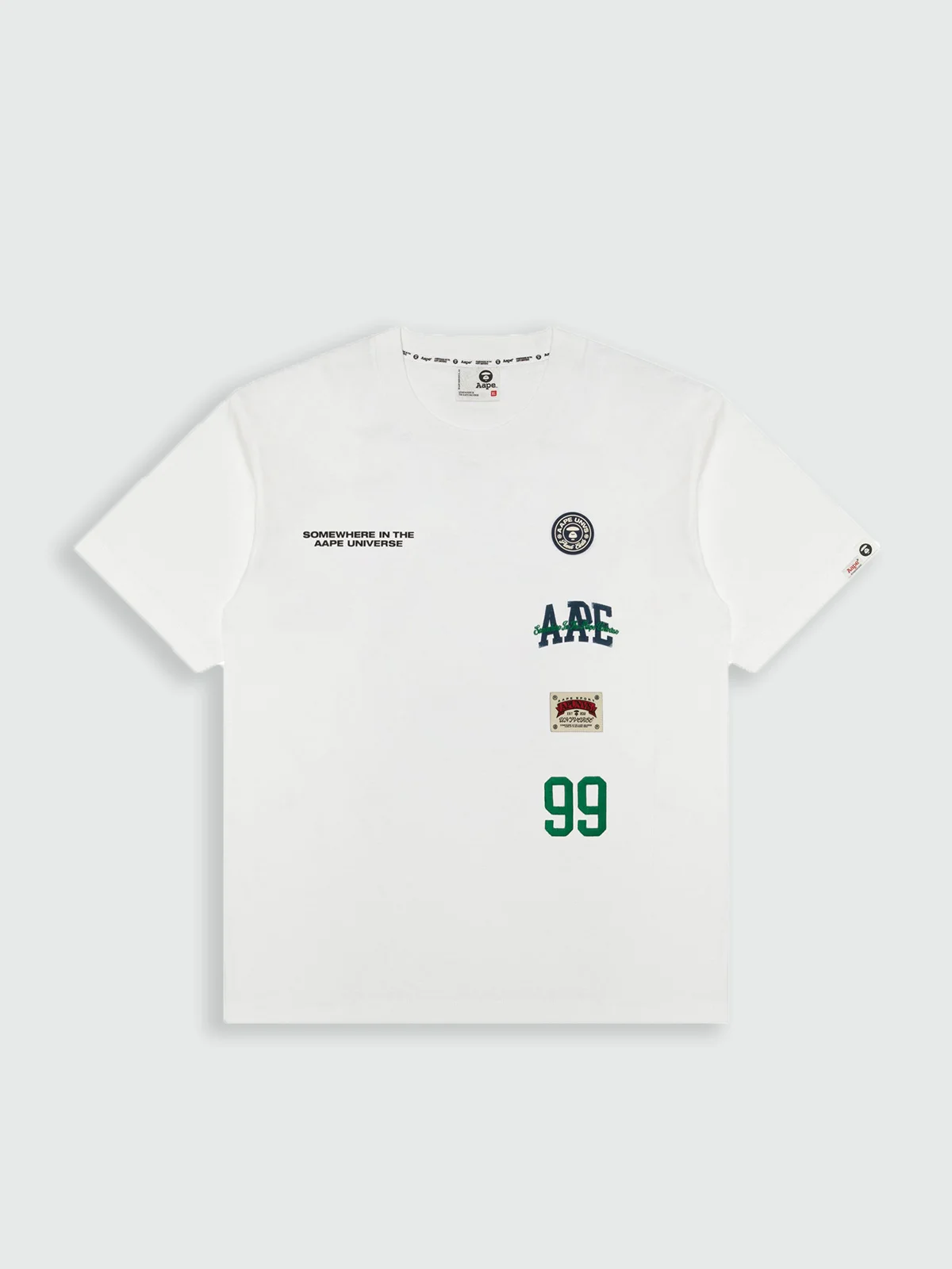 AAPE Áo Thun Ngắn Tay Nam - AAPEUNVS multi-logo tee