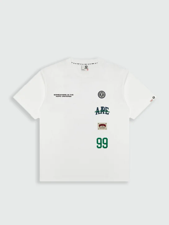 AAPE Áo Thun Ngắn Tay Nam - AAPEUNVS multi-logo tee