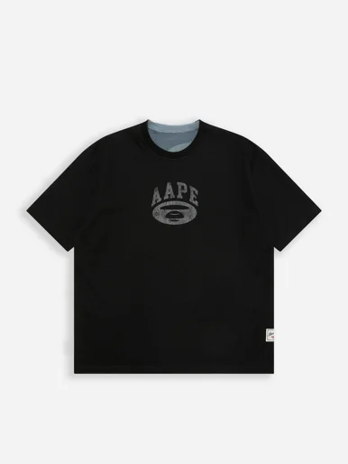 AAPE Áo Thun Ngắn Tay Nam - Moonface logo tee