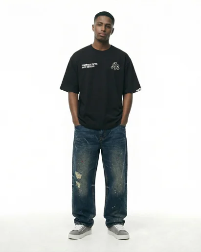 AAPE Áo Thun Ngắn Tay Nam - AAPEUNVS logo patch tee