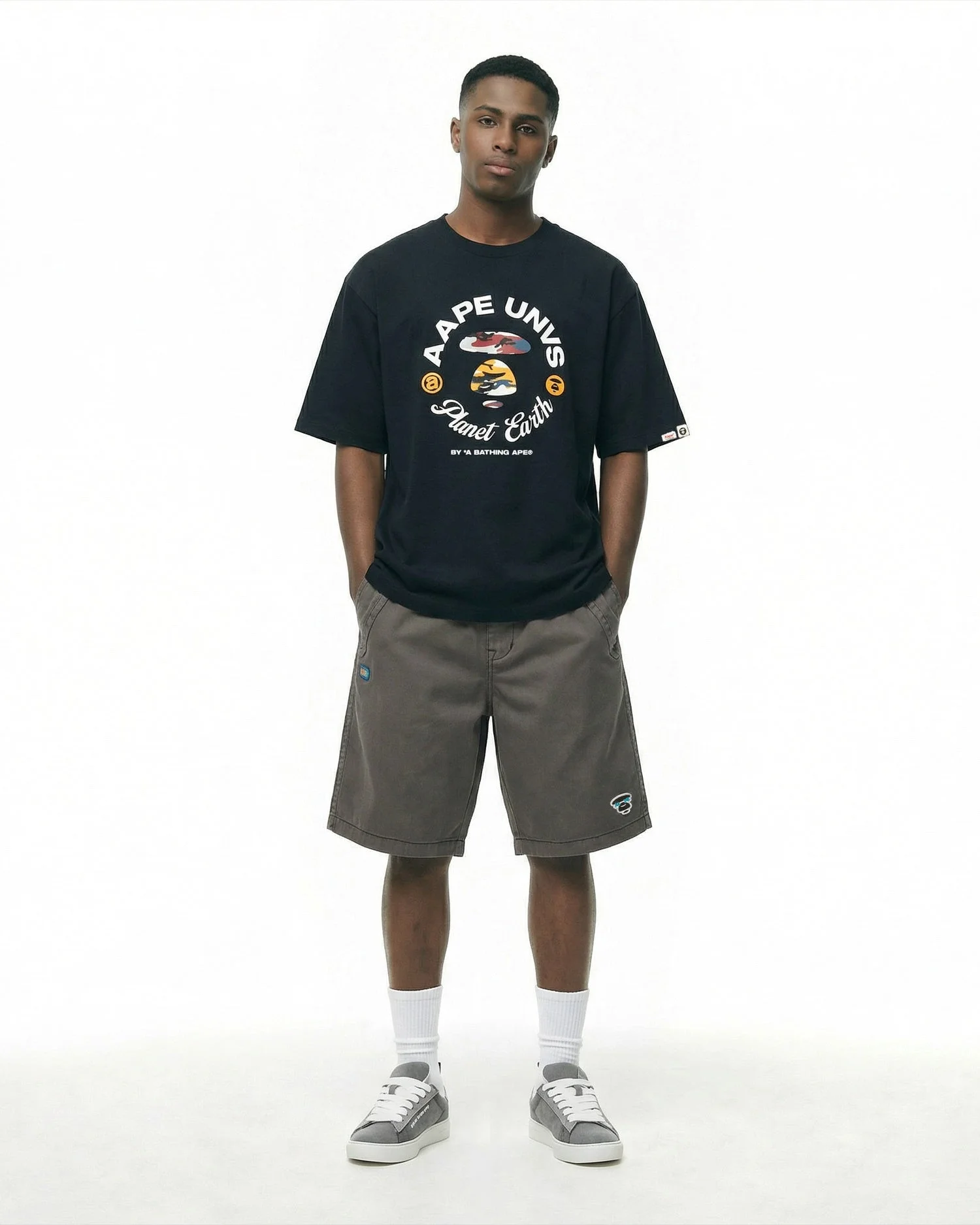AAPE Áo Thun Ngắn Tay Nam - AAPEUNVS graphic tee