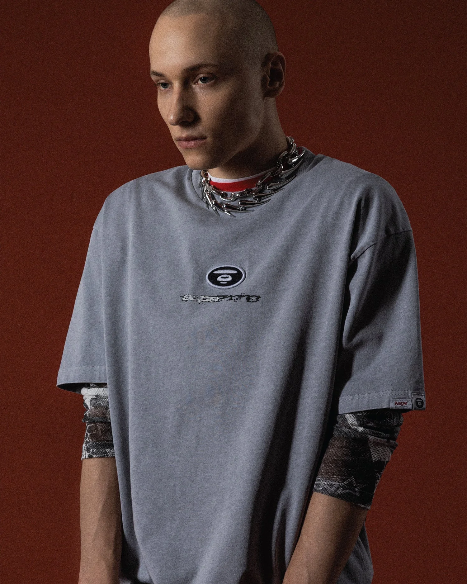 AAPE Áo Thun Ngắn Tay Nam - Moonface graphic tee