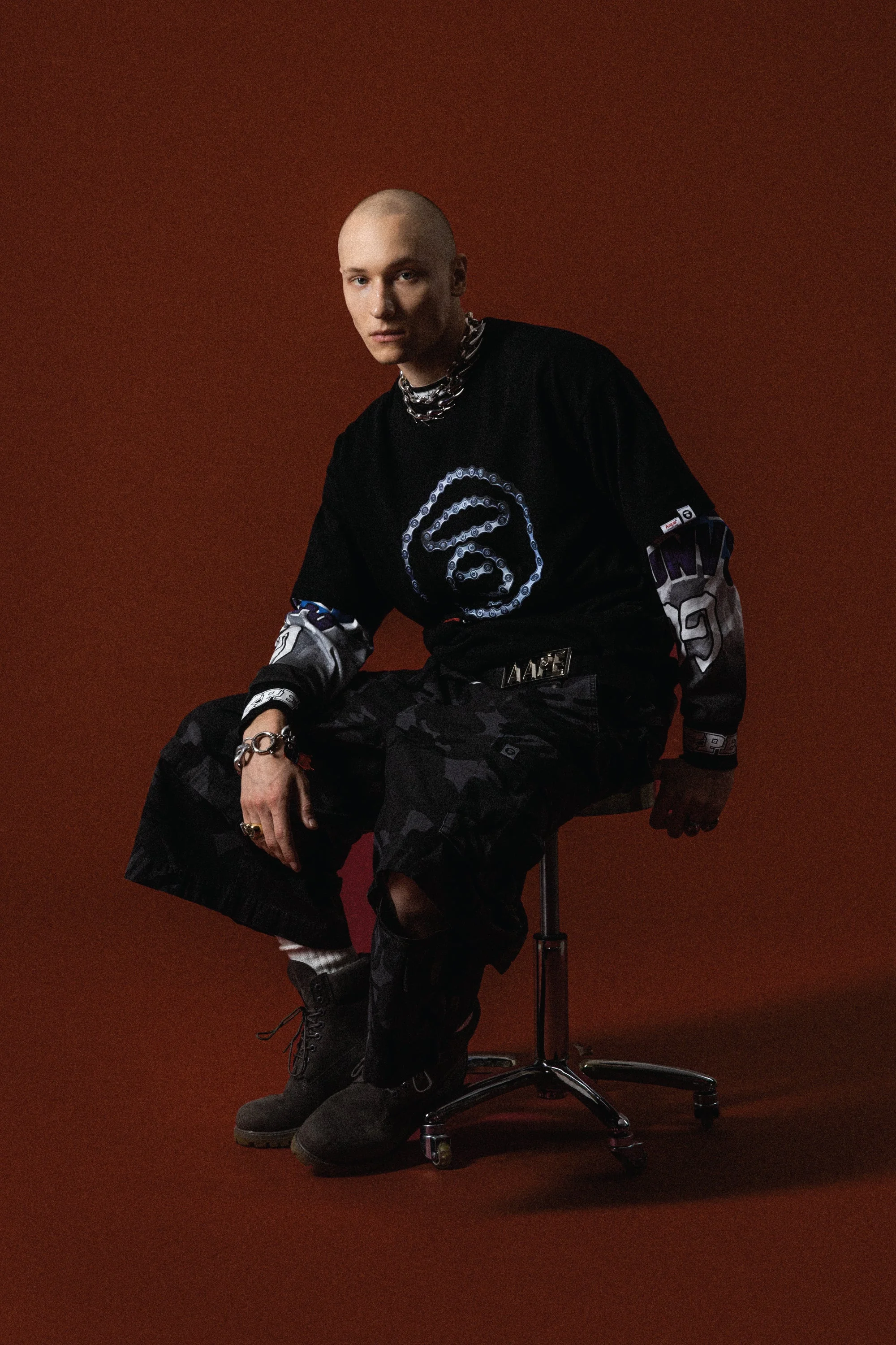 AAPE Áo Thun Ngắn Tay Nam - Moonface graphic tee