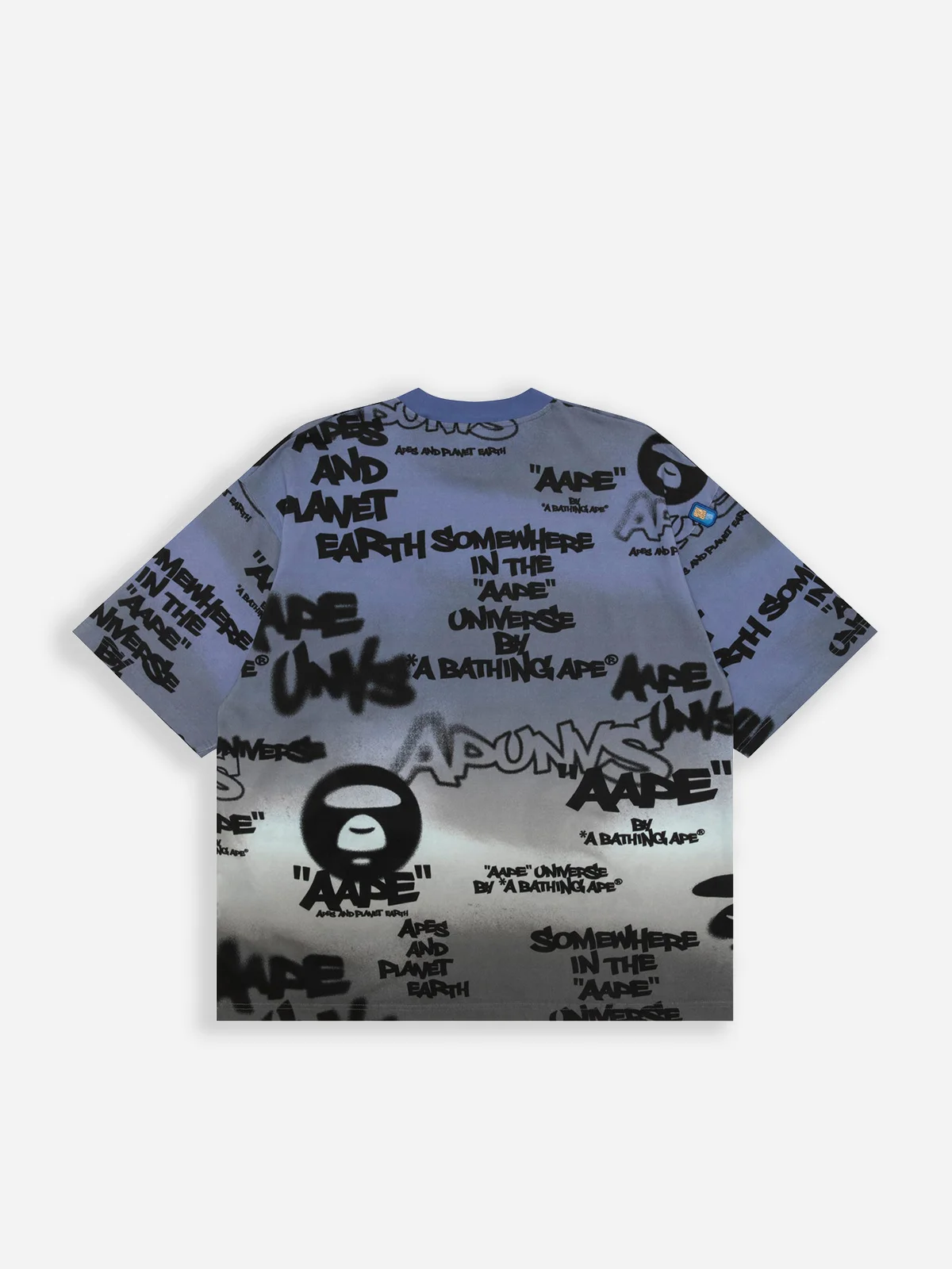 AAPE Áo Thun Ngắn Tay Nam - Graffiti multi-logo tee