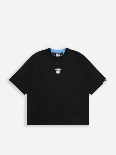 AAPE Áo Thun Ngắn Tay Nam - AAPEUNVS moonface logo tee
