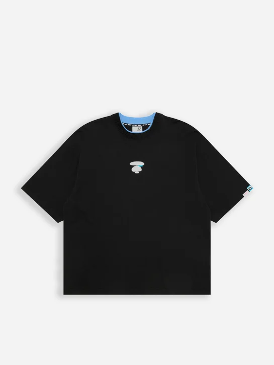 AAPE Áo Thun Ngắn Tay Nam - AAPEUNVS moonface logo tee