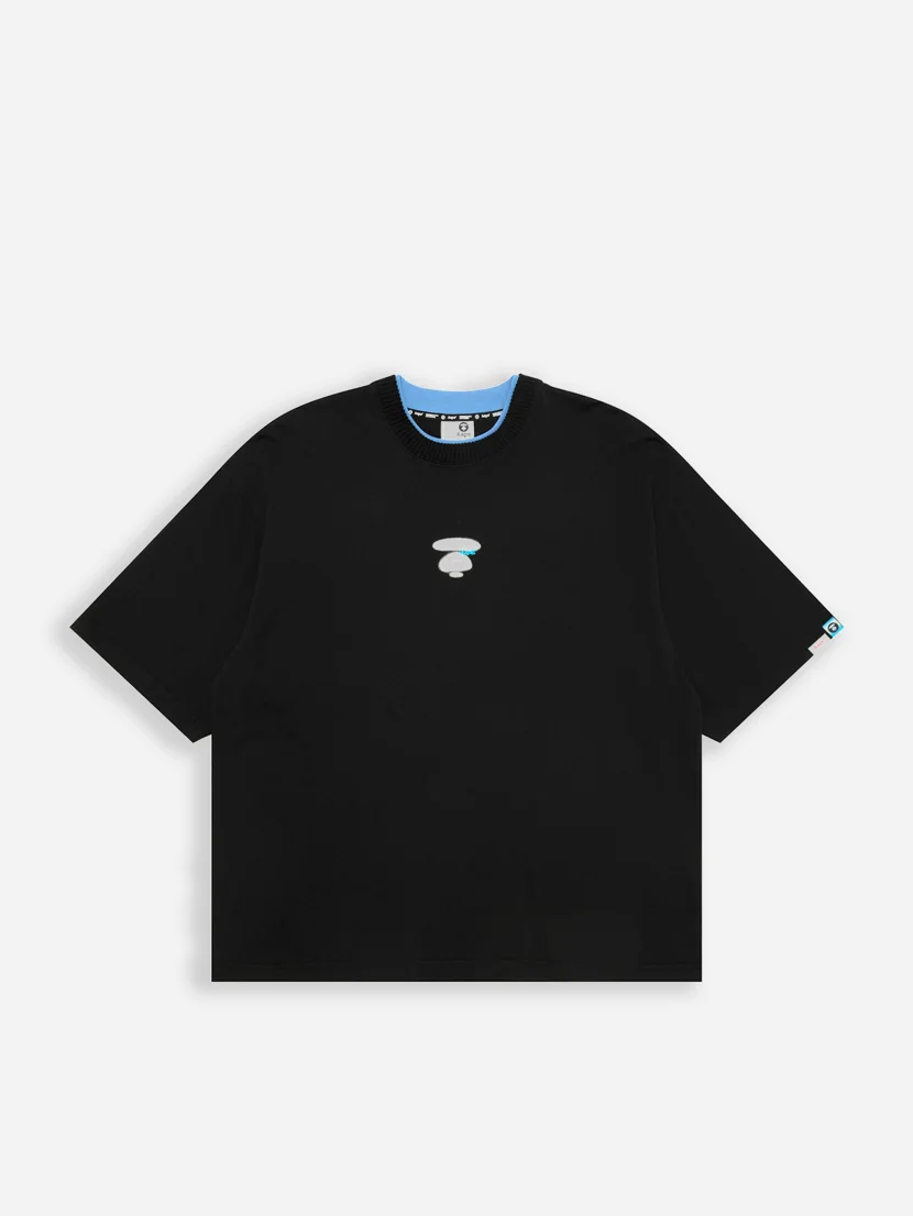 AAPE Áo Thun Ngắn Tay Nam - AAPEUNVS moonface logo tee