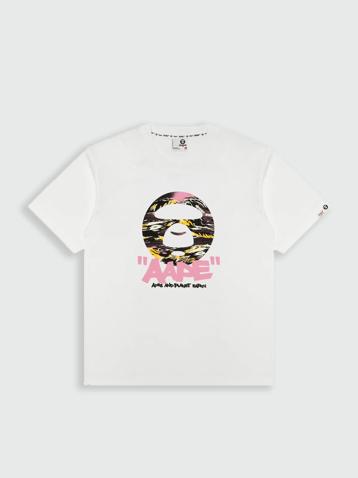 AAPE Áo Thun Ngắn Tay Nam - AAPEUNVS moonface graphic tee