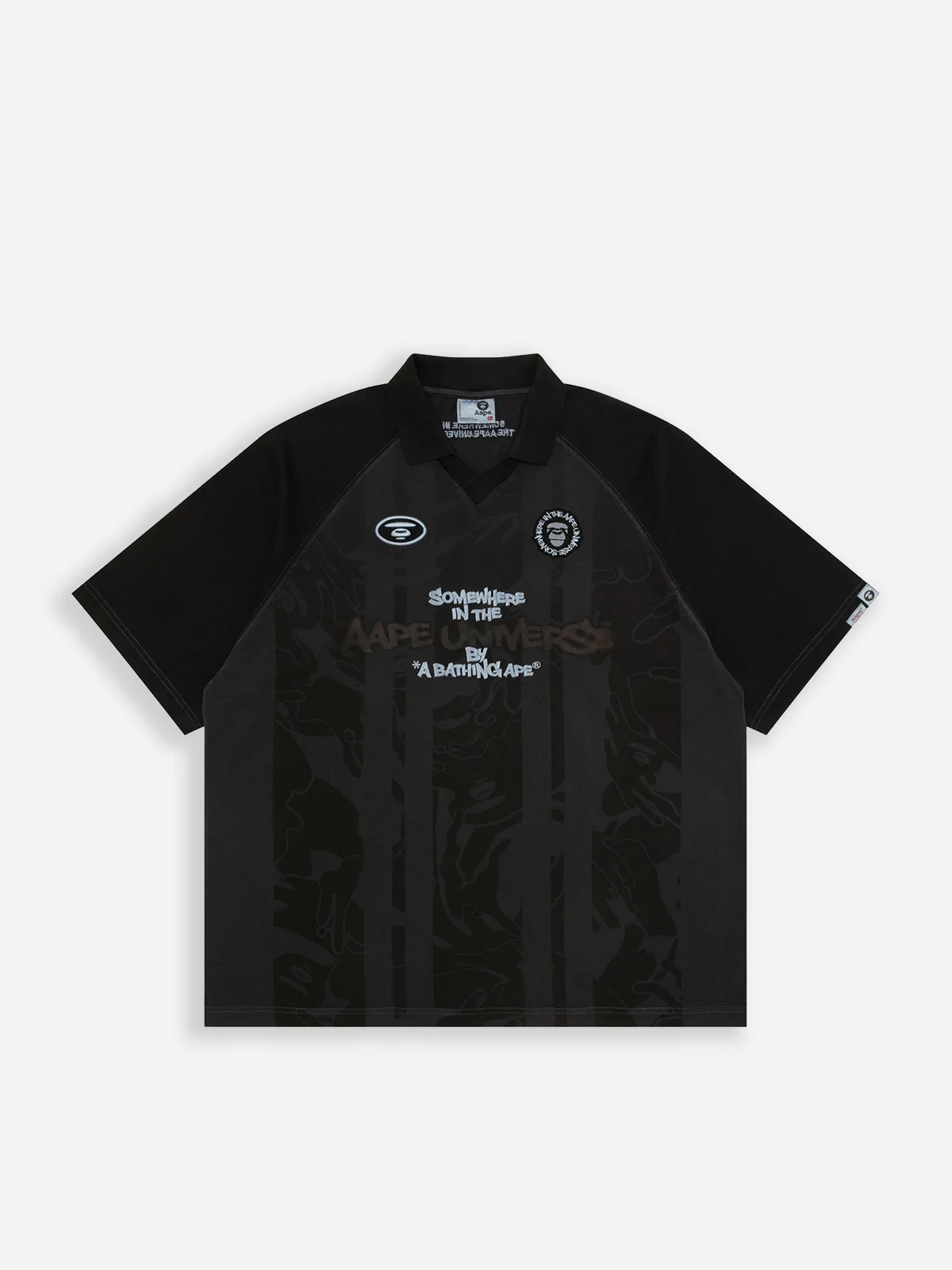 AAPE Áo Thun Ngắn Tay Nam - AAPEUNVS moonface jersey tee
