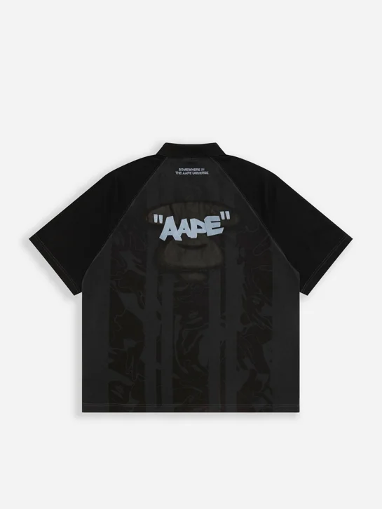 AAPE Áo Thun Ngắn Tay Nam - AAPEUNVS moonface jersey tee