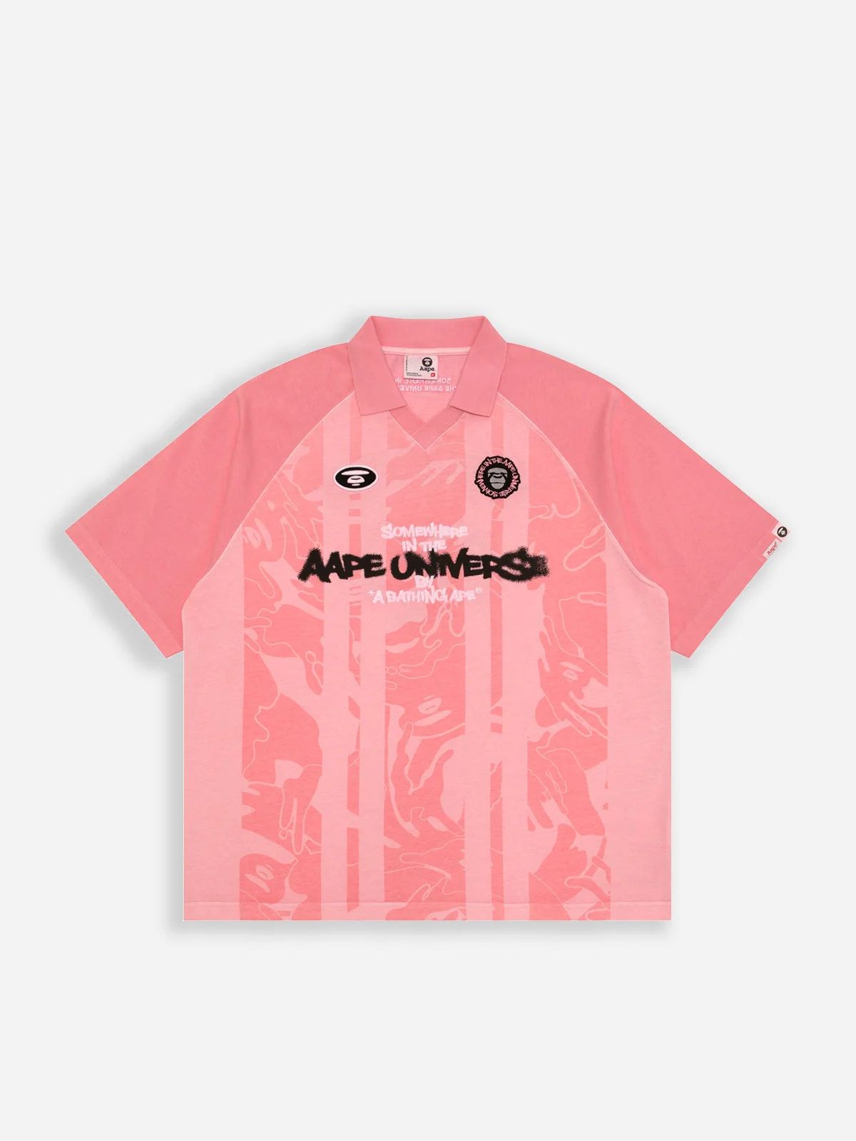 AAPE Áo Thun Ngắn Tay Nam - AAPEUNVS moonface jersey tee