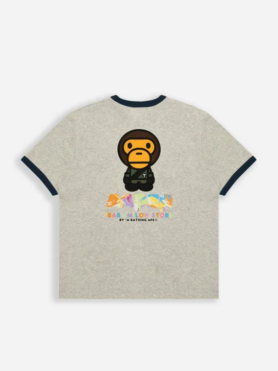 AAPE Áo Thun Ngắn Tay Nam - X Baby Milo Store tee