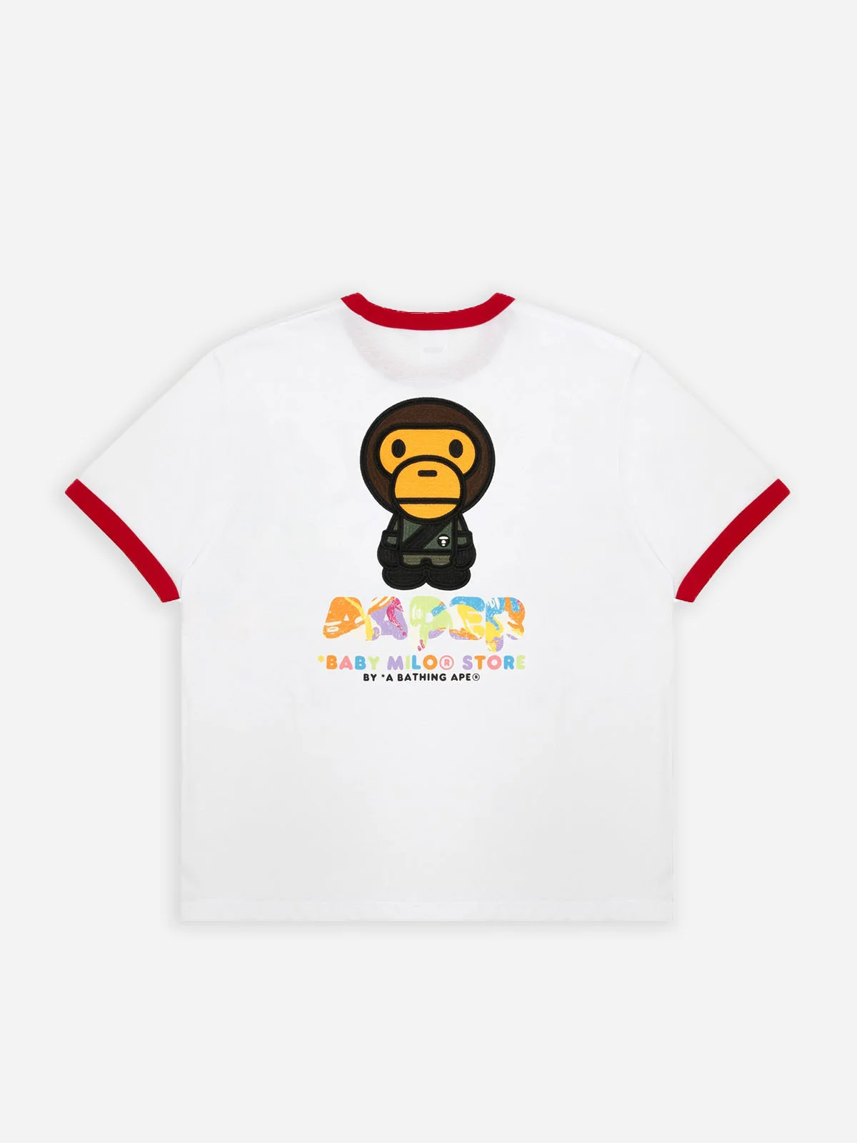 AAPE Áo Thun Ngắn Tay Nam  -  X Baby Milo Store tee
