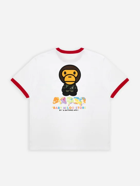 AAPE Áo Thun Ngắn Tay Nam - X Baby Milo Store tee