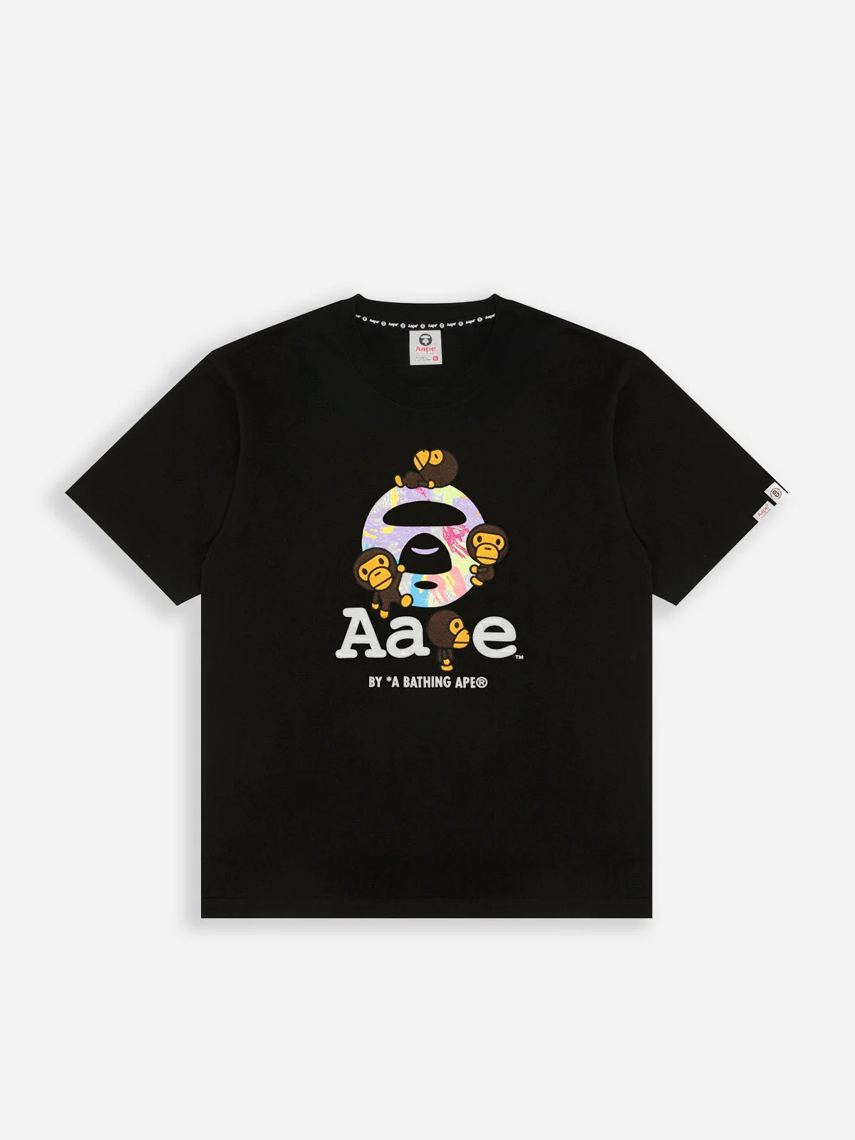 AAPE Áo Thun Ngắn Tay Nam  -  X Baby Milo Store tee