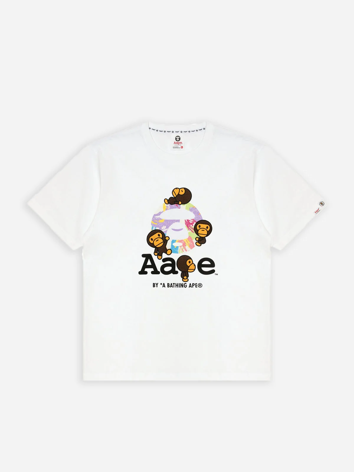 AAPE Áo Thun Ngắn Tay Nam  -  X Baby Milo Store tee