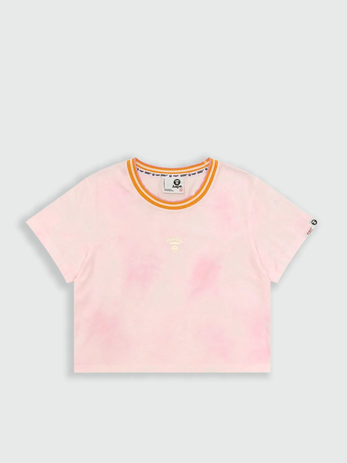 AAPE Áo Thun Ngắn Tay Nữ - AAPEUNVS moonface camo cropped tee