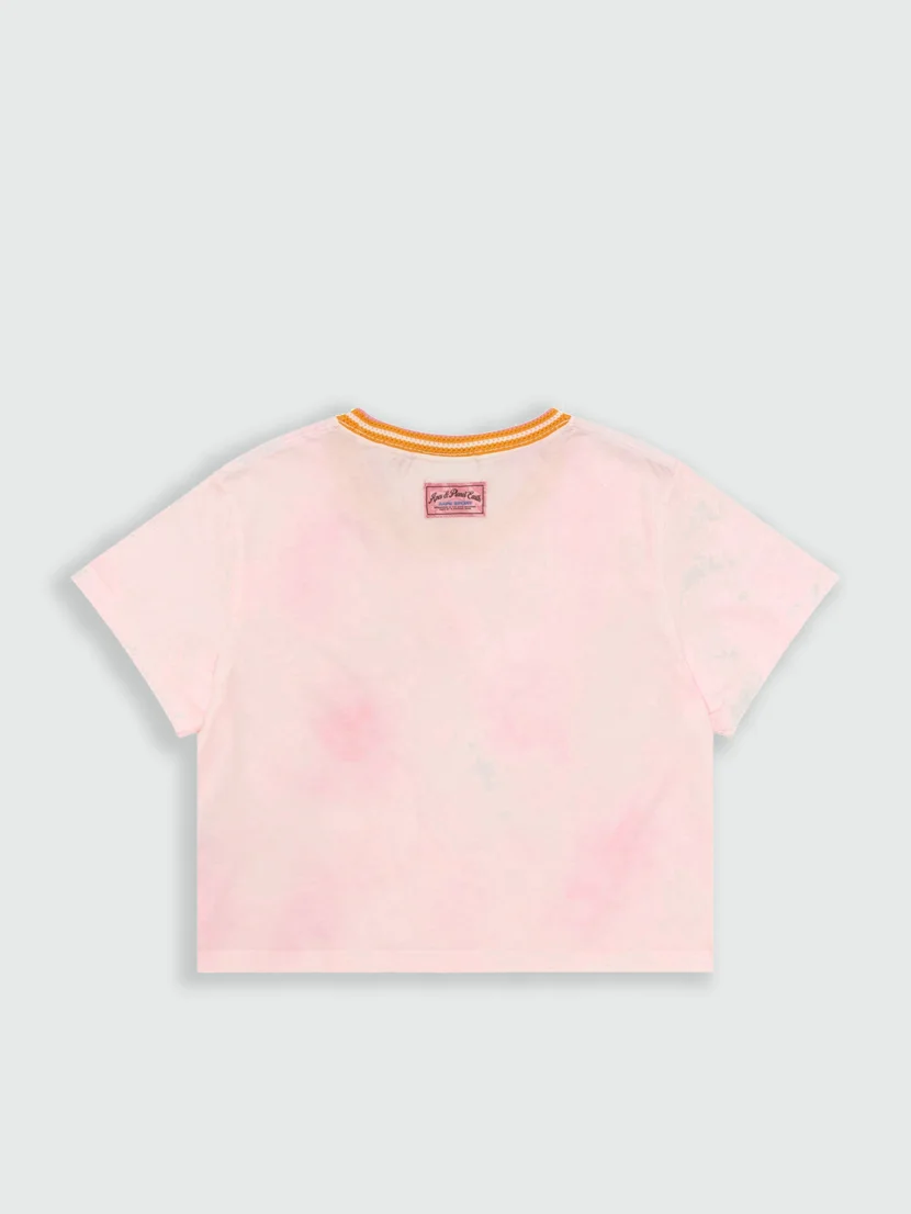 AAPE Áo Thun Ngắn Tay Nữ - AAPEUNVS moonface camo cropped tee