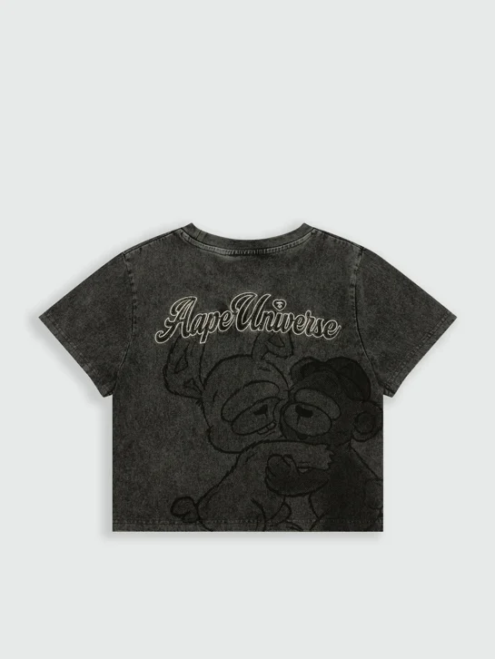 AAPE Áo Thun Ngắn Tay Nữ - AAPEUNVS cropped tee