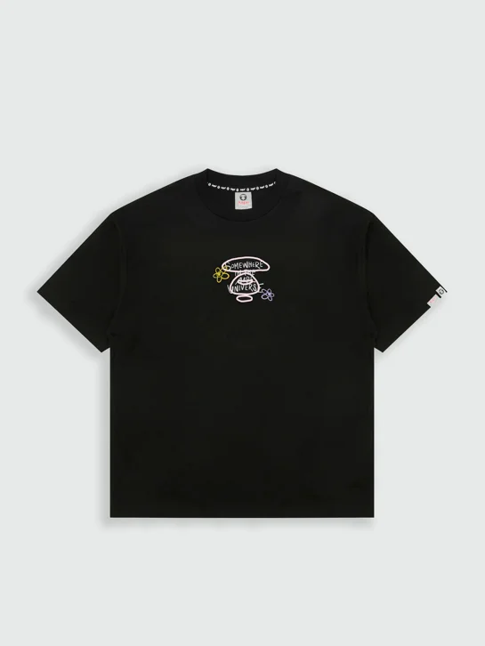 AAPE Áo Thun Ngắn Tay Nữ - AAPEUNVS graffiti print tee