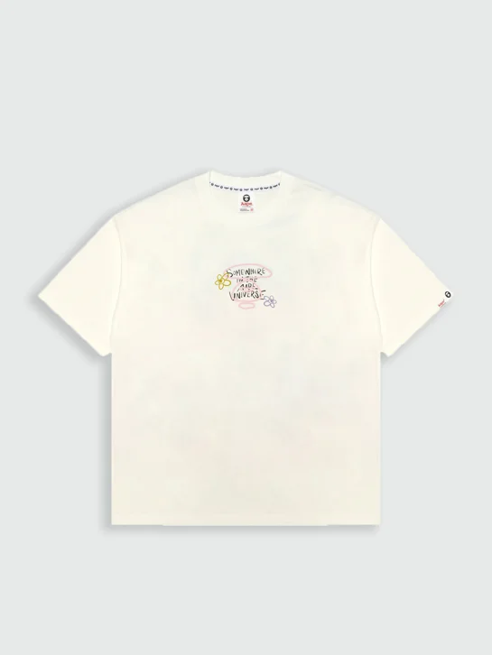AAPE Áo Thun Ngắn Tay Nữ - AAPEUNVS graffiti print tee