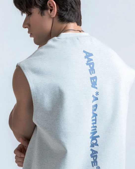 AAPE Áo Tank Nam - Moonface logo tank top