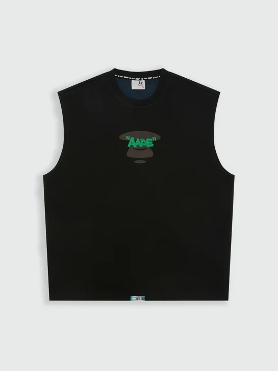 AAPE Áo Tank Nam - Moonface logo tank top