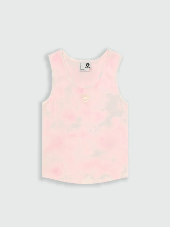 AAPE Áo Tank Nữ - AAPEUNVS moonface camo tank top