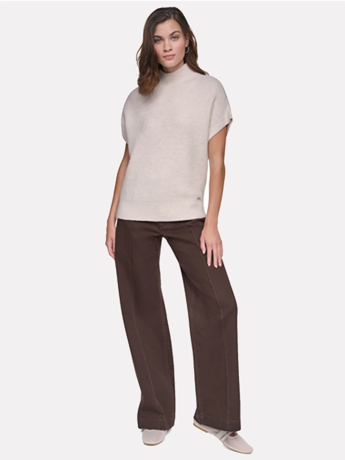 DKNY Áo Len Nữ Slvless Extended Shldr Shaker 