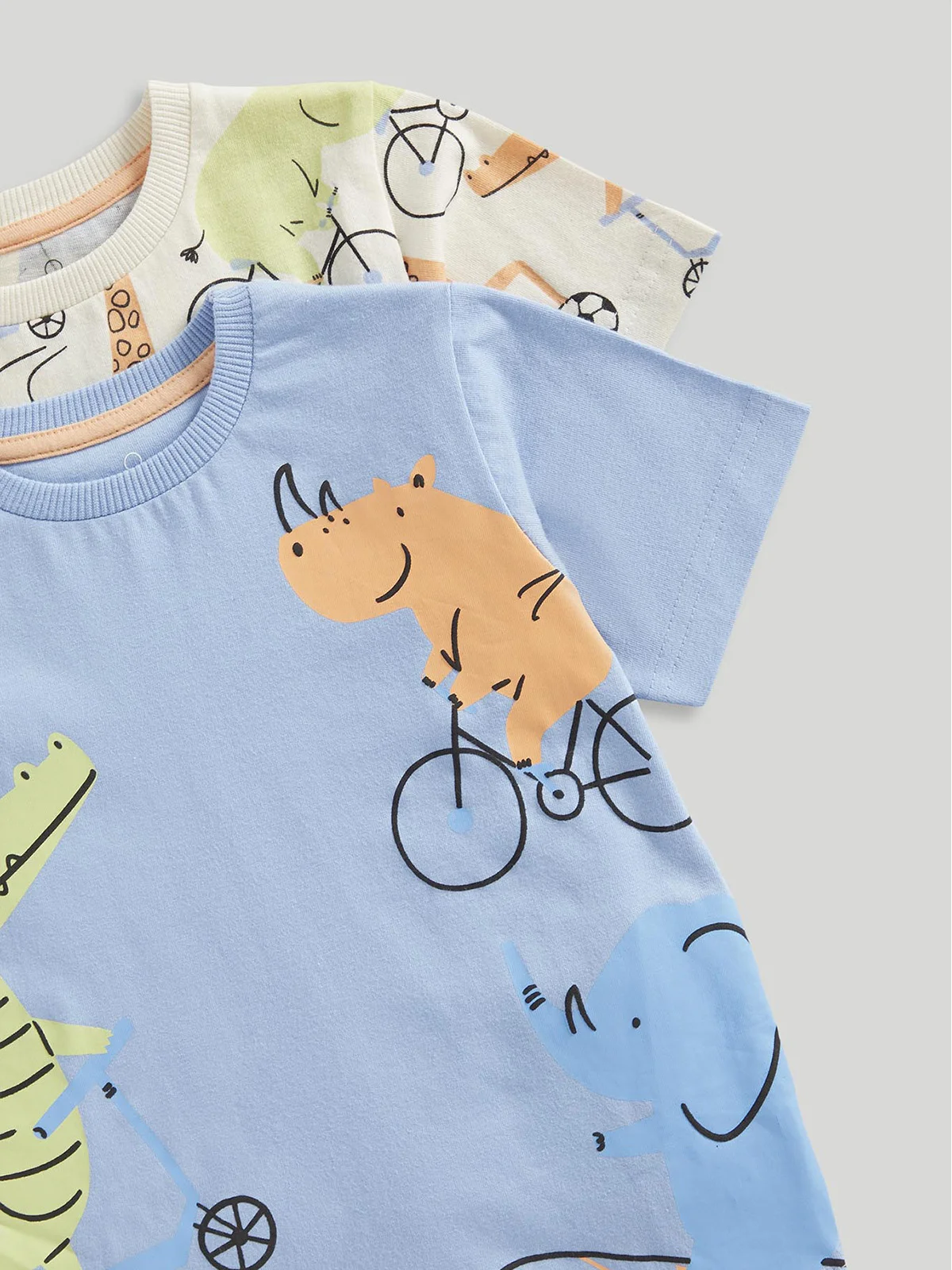 mothercare Set 2 bộ đồ ngủ: áo, quần bé trai