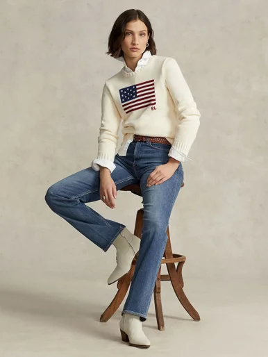 POLO RALPH LAUREN Quần Jeans Nữ High-Rise Straight Jean