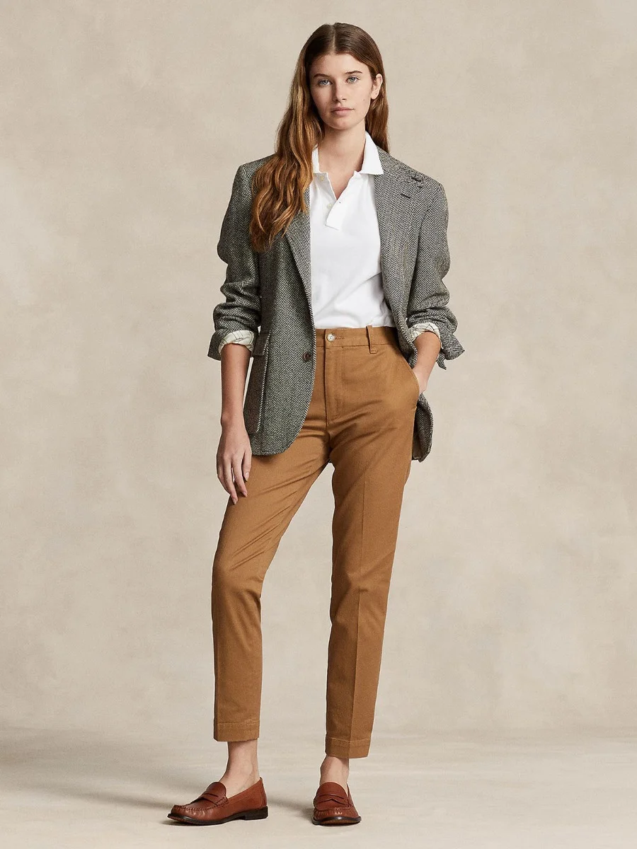 POLO RALPH LAUREN Quần Dài Nữ Cropped Slim Fit Twill Chino Pant