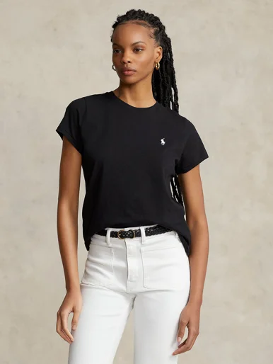 POLO RALPH LAUREN Áo Thun Nữ Tay Ngắn Cotton Jersey Crewneck Tee