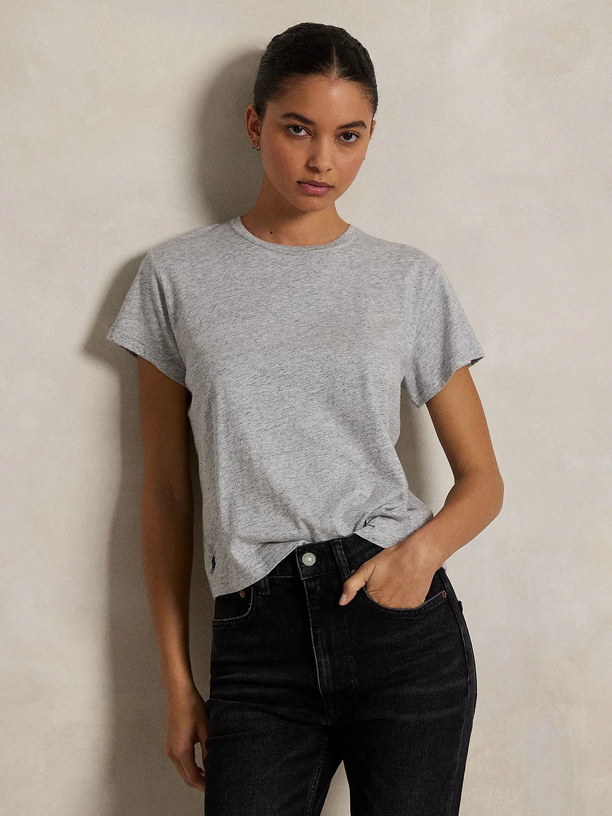 POLO RALPH LAUREN Áo Thun Nữ Tay Ngắn Classic Shrunken Fit Jersey Tee
