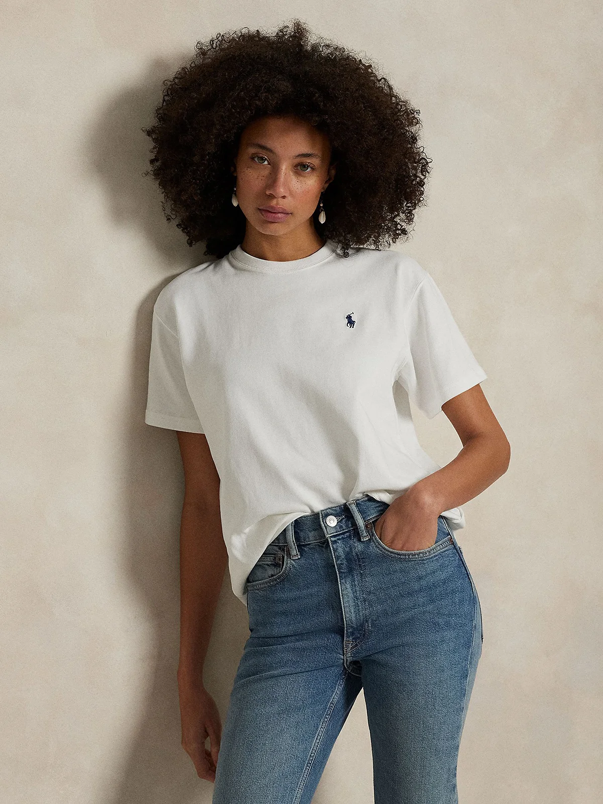 POLO RALPH LAUREN Áo Thun Nữ Tay Ngắn Relaxed Fit Cotton Jersey Tee