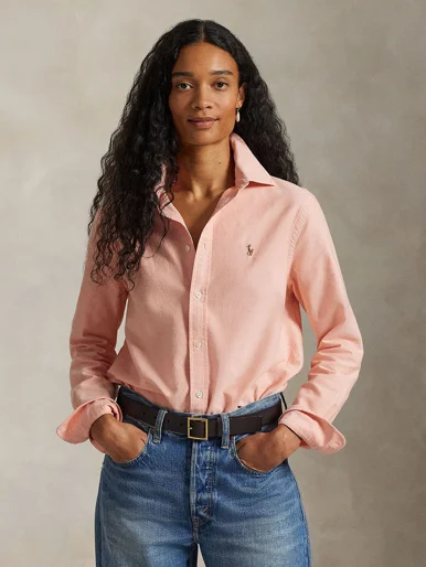 POLO RALPH LAUREN Áo Sơ Mi Nữ Tay Dài The Iconic Classic Fit Oxford Shirt