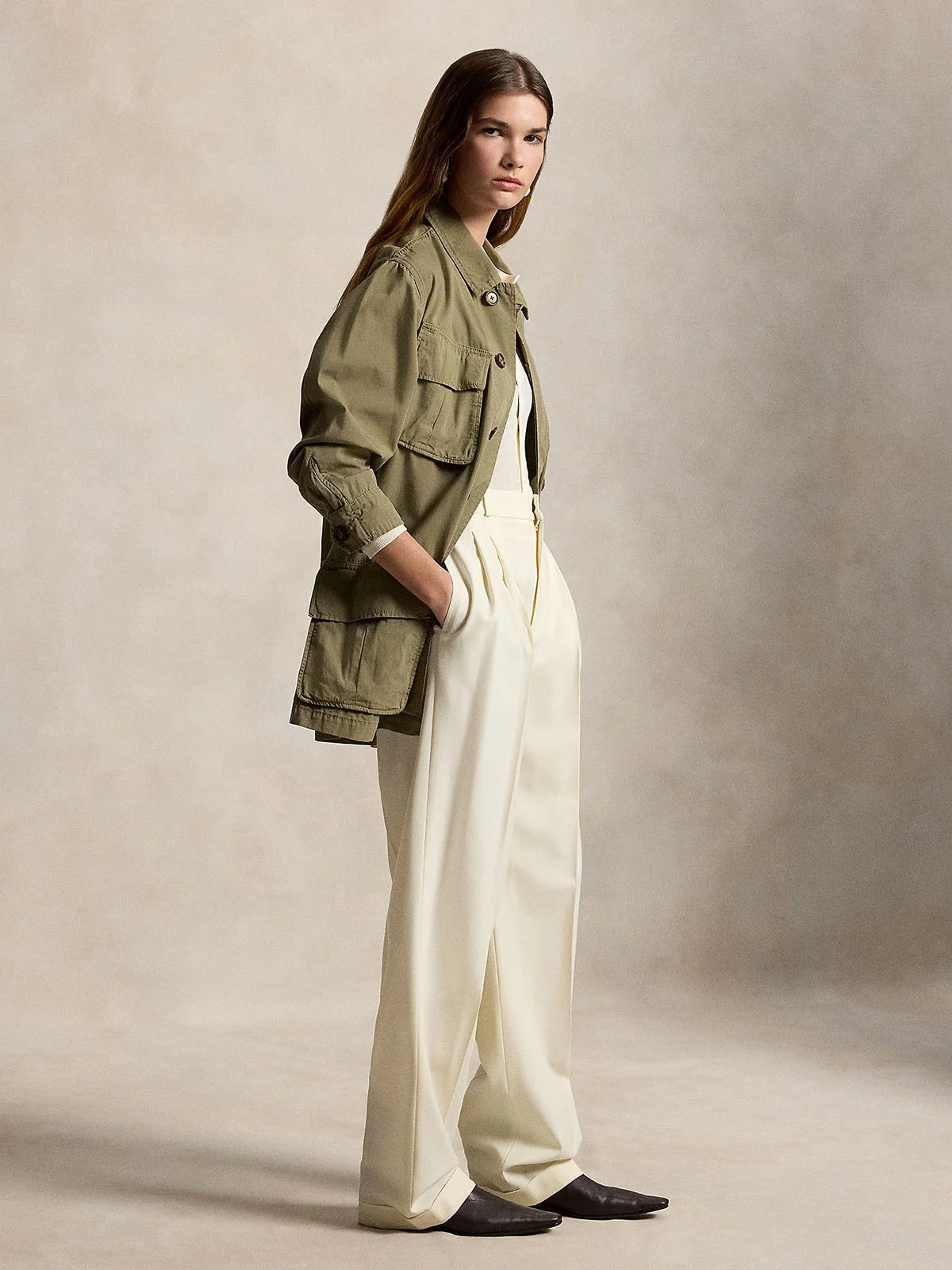 POLO RALPH LAUREN Quần Dài Nữ Wool-Blend Bacall Pant
