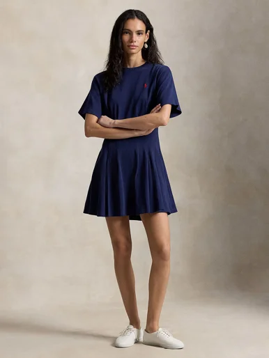 POLO RALPH LAUREN Đầm Nữ Shaped Cotton Jersey Tee Dress