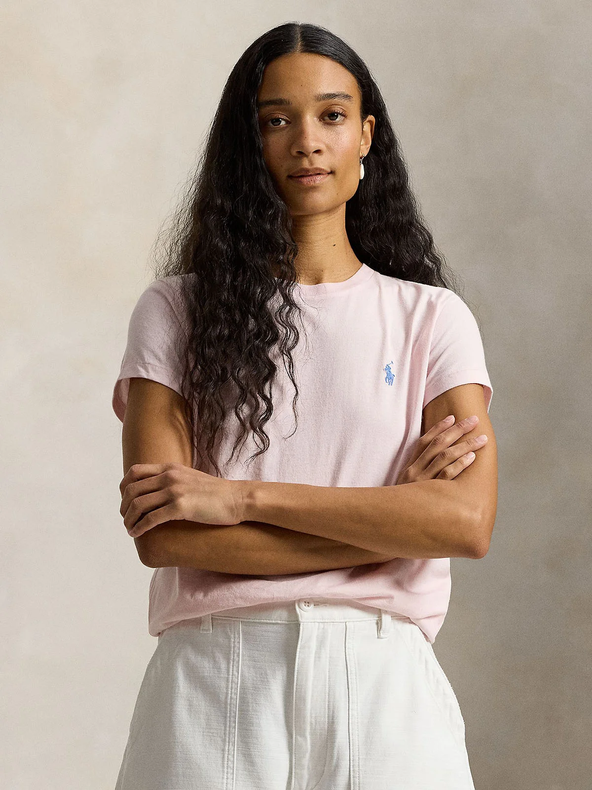 POLO RALPH LAUREN Áo Thun Nữ Tay Ngắn Classic Fit Cotton Jersey Crewneck Tee