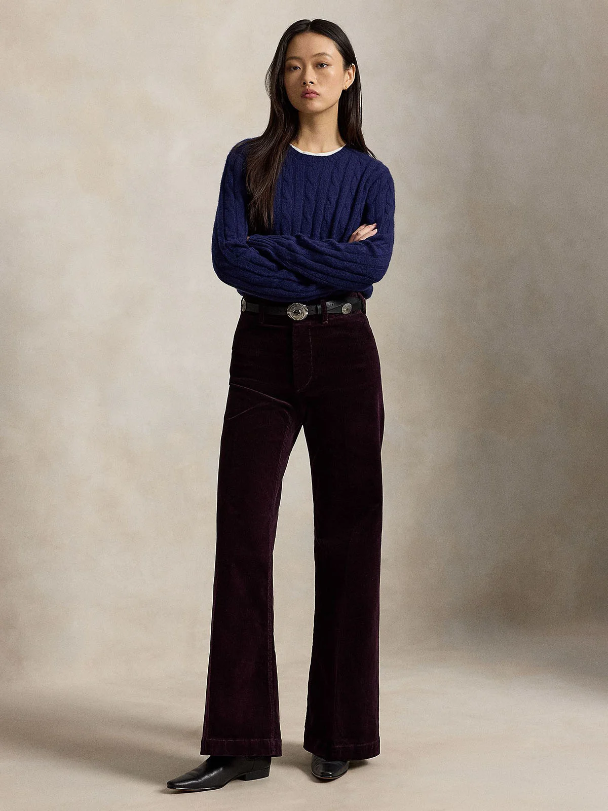 POLO RALPH LAUREN Quần Dài Nữ Beaton Corduroy Pant