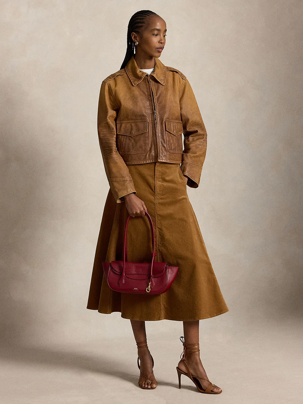 POLO RALPH LAUREN Chân Váy Nữ Stretch Corduroy Skirt