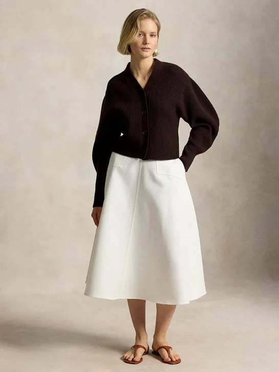 POLO RALPH LAUREN Chân Váy Nữ Cotton-Wool A-Line Skirt