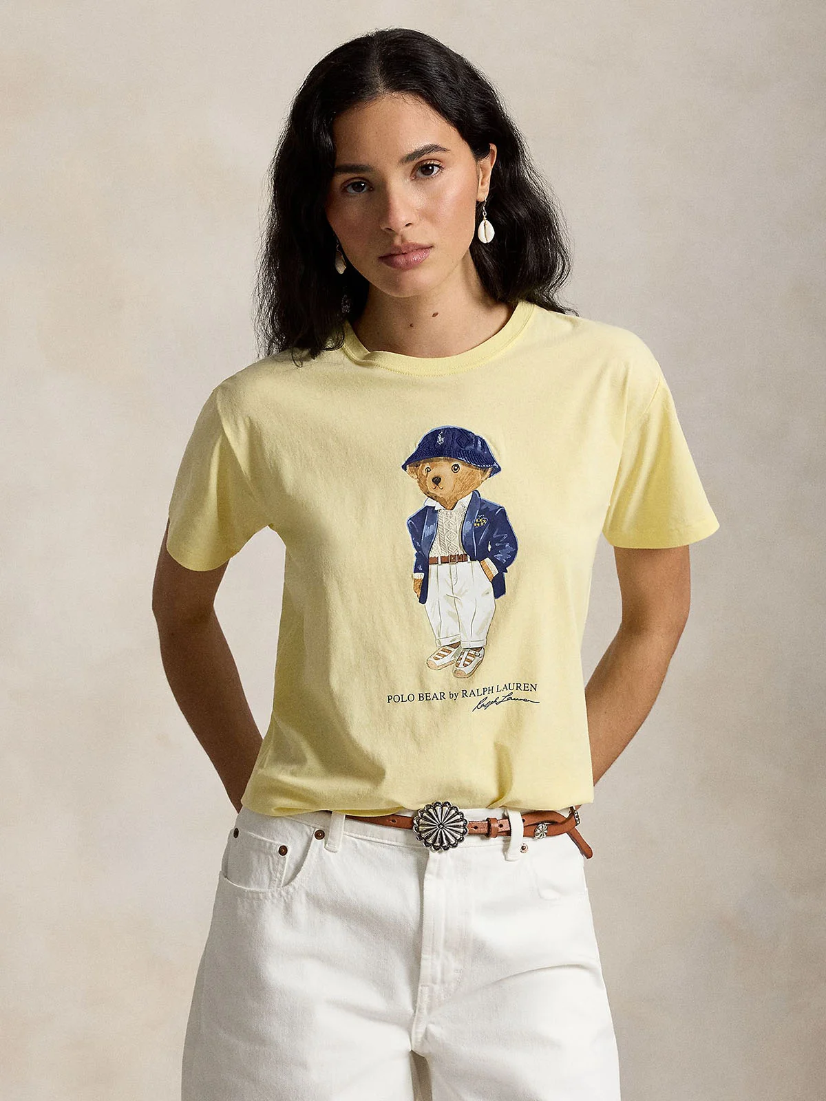 POLO RALPH LAUREN Áo Thun Nữ Tay Ngắn Polo Bear Cotton Jersey Tee