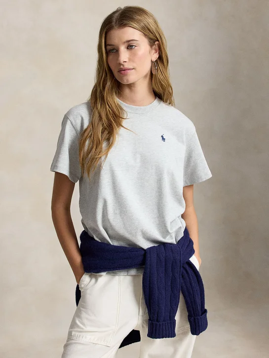 POLO RALPH LAUREN Áo Thun Nữ Tay Ngắn Logo Cotton Jersey Tee