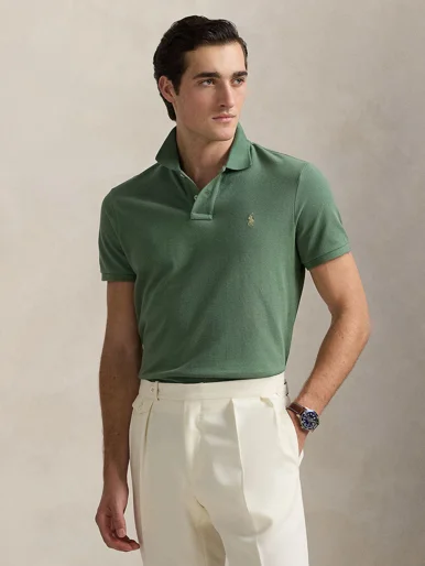 POLO RALPH LAUREN Áo Polo Nam Tay Ngắn Slim Fit Mesh Polo Shirt