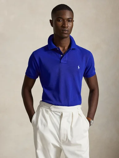 POLO RALPH LAUREN Áo Polo Nam Tay Ngắn Slim Fit Mesh Polo Shirt