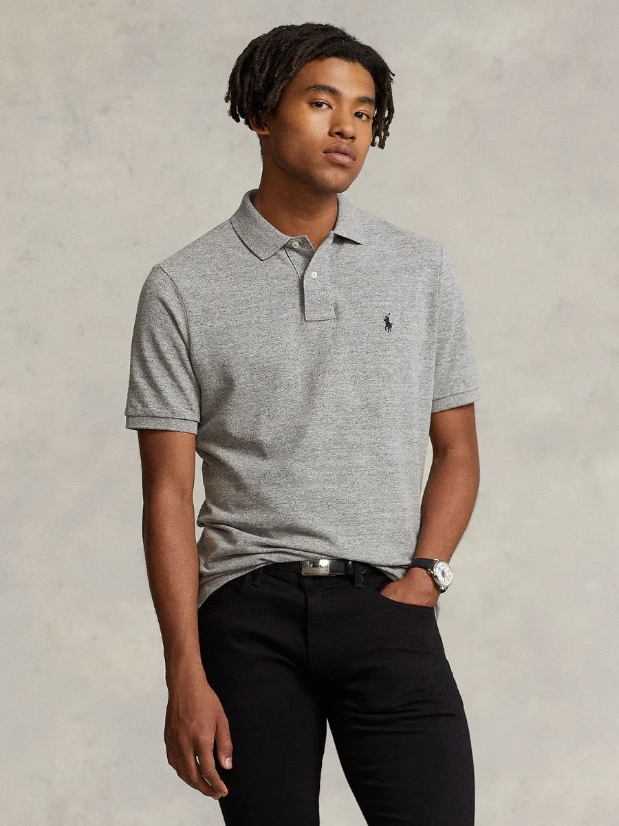 POLO RALPH LAUREN Áo Polo Nam Tay Ngắn Slim Fit Mesh Polo Shirt