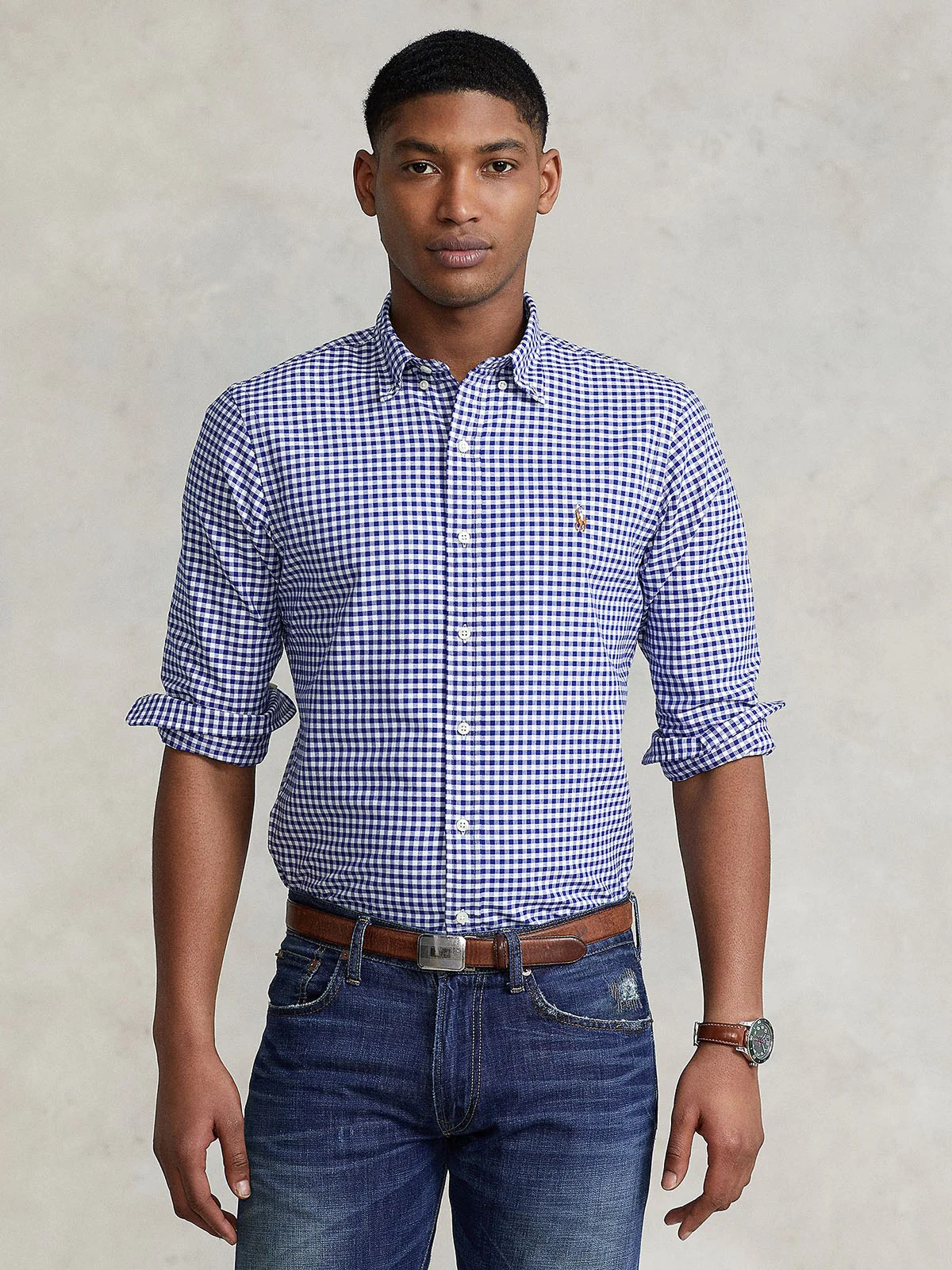 POLO RALPH LAUREN Áo Sơ Mi Nam Tay Dài Slim Fit Oxford Sport Shirt