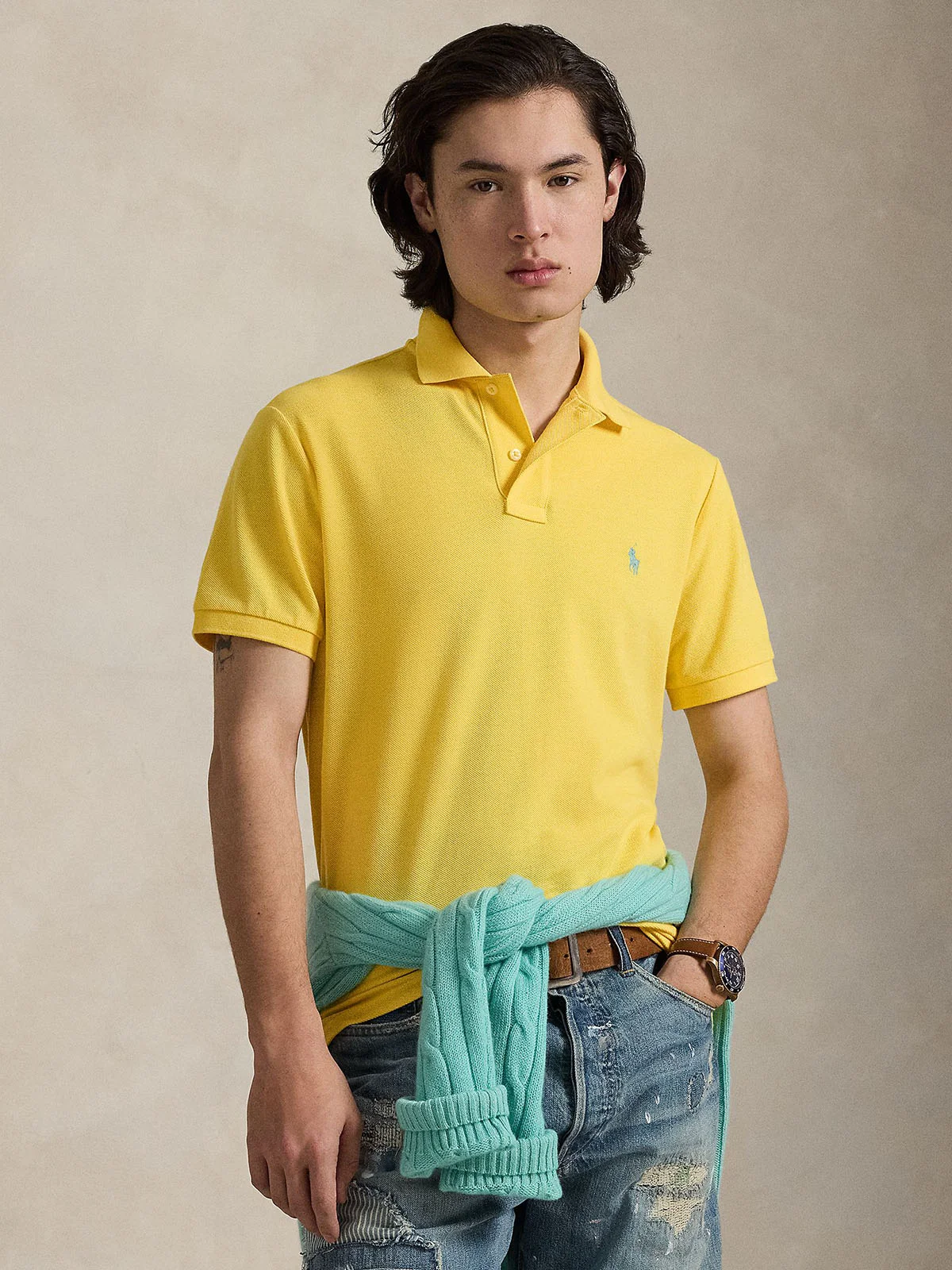 POLO RALPH LAUREN Áo Polo Nam Tay Ngắn The Iconic Mesh Polo Shirt